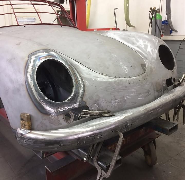Nahaufnahme Frontpartie Porsche 356